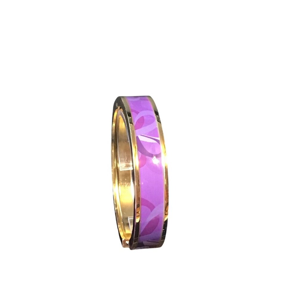 Purple Peace Patterned Skinny Bangle Speak Out Against Domestic Violence (1529) - Picture 2 of 5